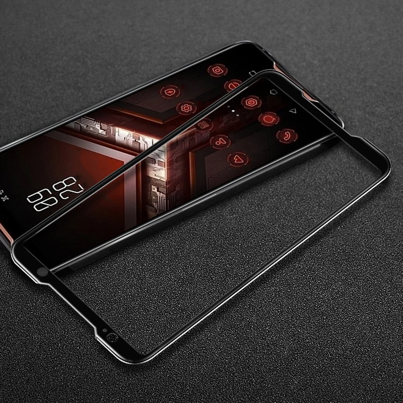 Чехол для ASUS ROG Phone ZS600KL, мягкий силиконовый чехол для ASUS ROG Phone Z01QD, полноэкранная черная пленка из закаленного стекла