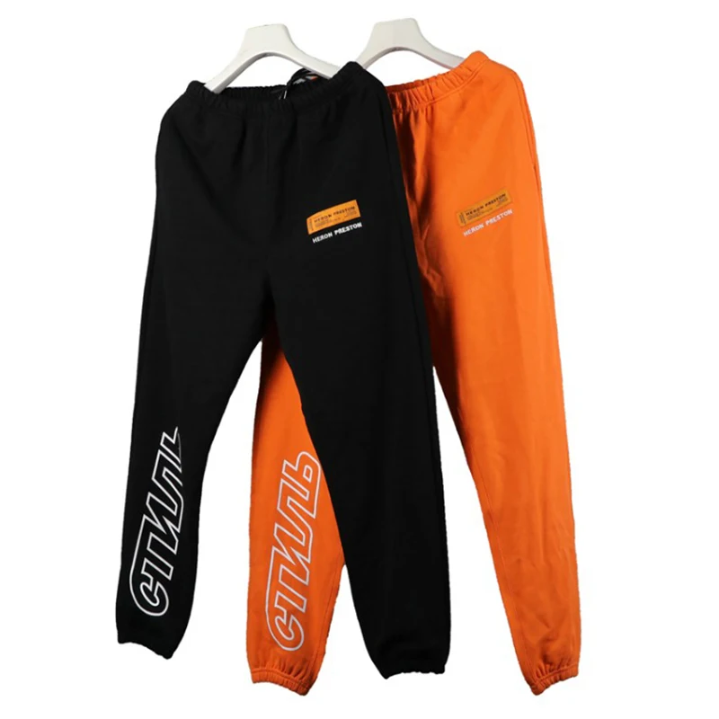 

Heron Preston 19SS Style CTNNB Embroidery Letter Pants Hip Hop Summer Loose Sweatpants