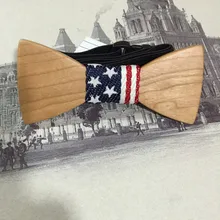 Для детей; из дерева RU галстук-бабочка мужского и женского пола элегантное платье для детей; из дерева Галстуки