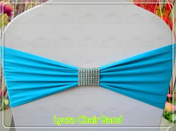 

2/2---Silver Mesh Buckle-- Spandex/Lycra/Expand Chair Bands/Chair cover sashes For Wedding Party Banquet Decorations