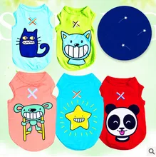 Free Shipping New Fashion Cotton Cartoon Big Eyes Dog Pet Vest Clothes
