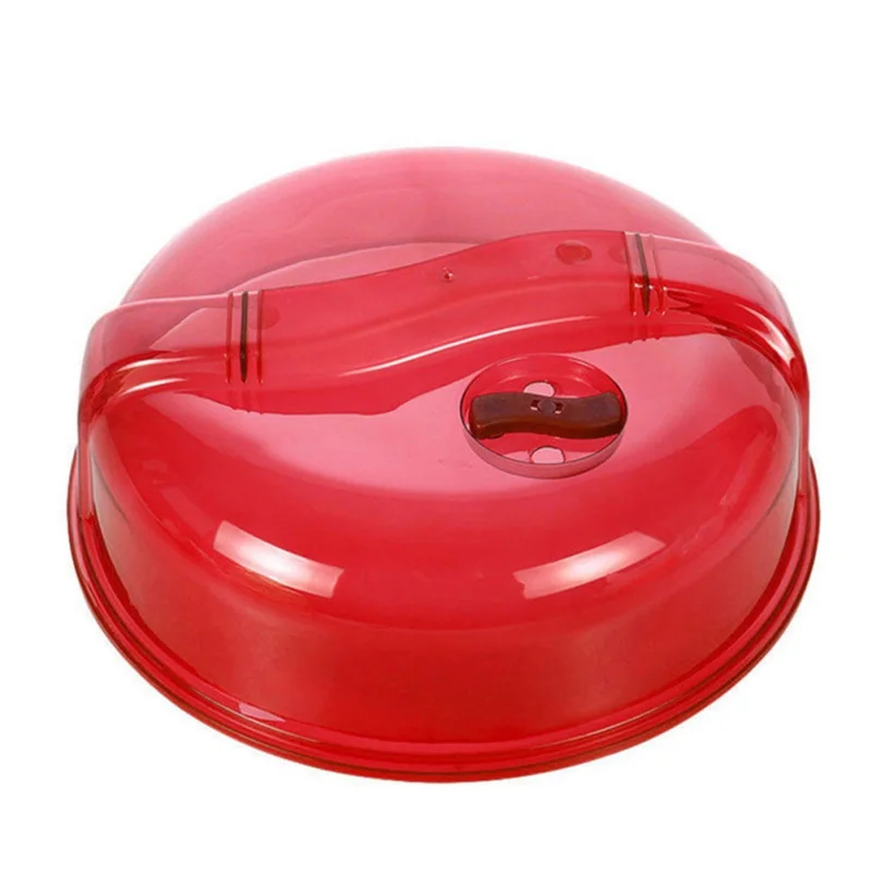 Микроволновая печь специальная печь нагрев анти-крышка от жира хозяйственная тарелка контейнер с крышкой крышка кухонные принадлежности - Цвет: Красный