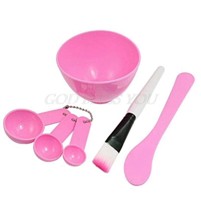 1 комплект DIY домашняя маска чаша Калибр ложки кисть приборы набор розовый для женщин уход
