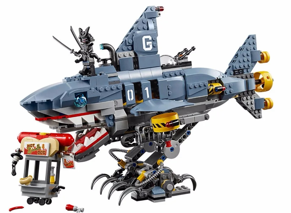 Ninja Movie Lloyd Save Nomis GARMADON Shark Mech Building Blocks Bricks Toys Kids Gifts Compatible Legoings Ninjagoes 70656 Ninja Movie Lloyd Save Nomis GARMADON Shark Mech Building Blocks Bricks Toys Kids Gifts Compatible Legoings Ninjagoes 70656
