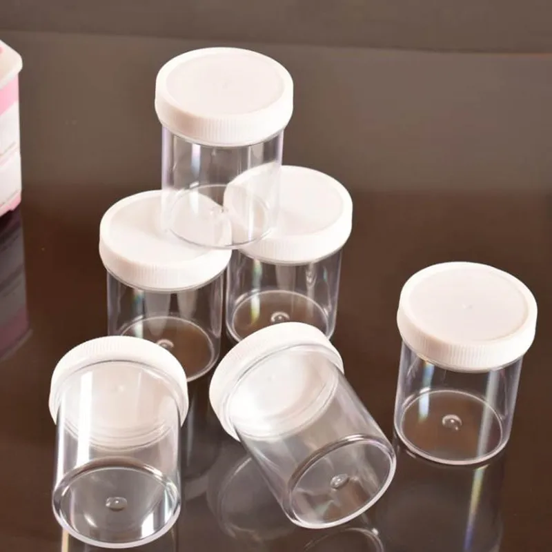 

120ml clear round jar bottle container with white cap lids for Cosmetic,food, Packaging F20173736