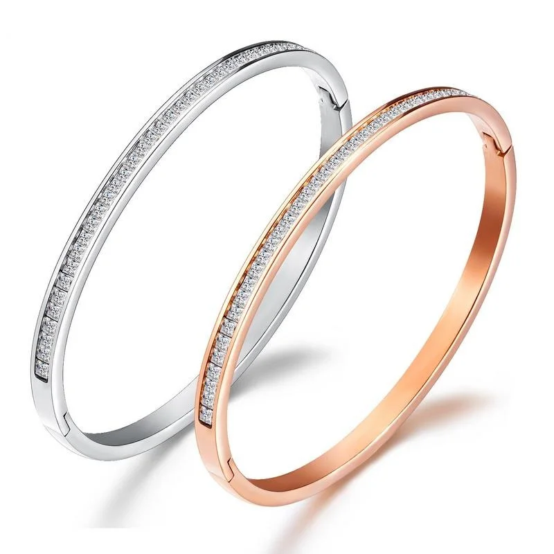 

Rose gold titanium steel bracelet, female,jewelry watch accessories bracelet wholesale