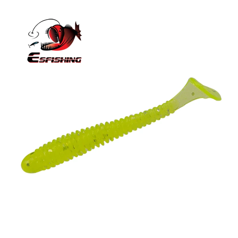 ESFISHING Ring Shad 12 шт. 50 мм мягкие приманки силиконовые приманки искусственные Pesca Leurre Souple рыболовные приманки - Цвет: PA31