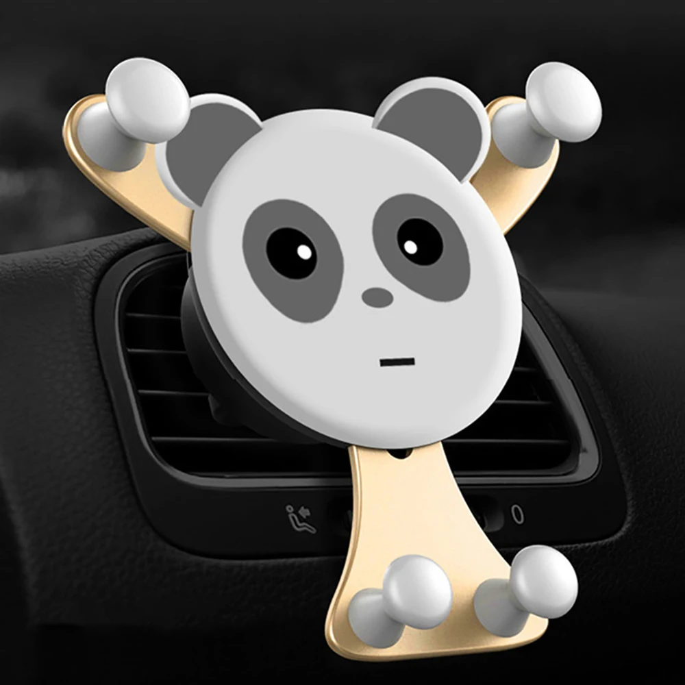 

Cartoon Car Phone Holder Smartphone Mobile Phone Stand Universal Automobiles Air Vent Gravity Sensor Mount Clip Accessories Gift