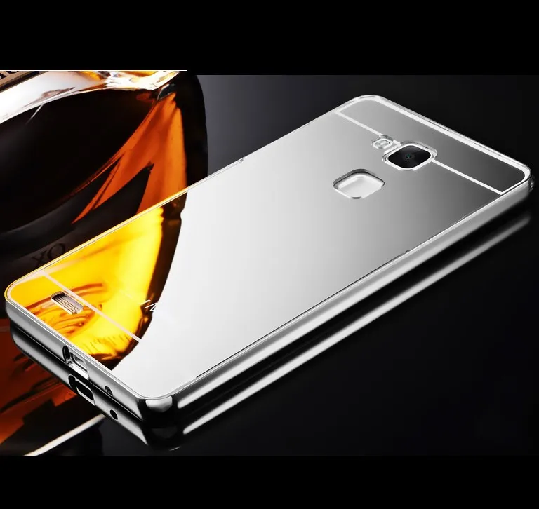 Защитный чехол для телефона Huawei Ascend Mate 7 Mate7 Роскошная алюминиевая рамка +