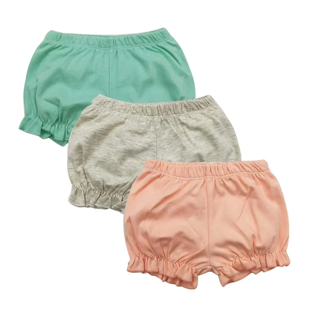 

Summer Baby Girls Shorts Baby Girl Solid Design Loose-fitting Short Pants Girl Summer Clothing baby girl bloomers