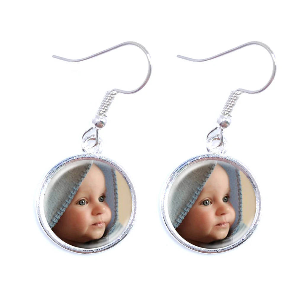 Personalized Custom Earrings Photo Mum Dad Baby Children Grandpa Parents Custom Designed Photo Gift For Family Anniversary Gift personalized custom keychain photo mum dad baby children grandpa parents custom designed photo gift for family anniversary gift