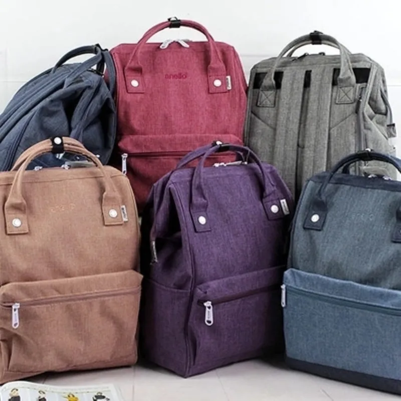 

Designer Ring Backpack Female High Quality Linen Backpack Large Capacity Travel Backpacks Embroidery Anello School Bag Backpack