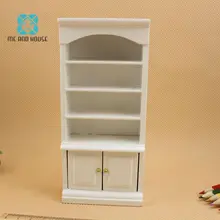 1:12 Кукольный домик Obitsu 11 миниатюрная деревянная мебель современный белый Кукольный дом деревянная гостиная книжный шкаф книжная полка