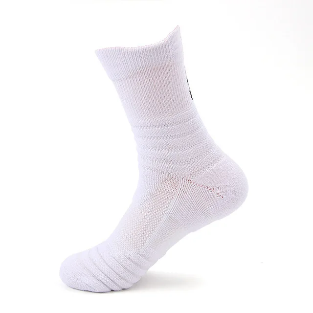 Высококачественные спортивные носки, профессиональные дышащие носки для шоссейного велосипеда, спортивные гоночные велосипедные носки - Цвет: Белый