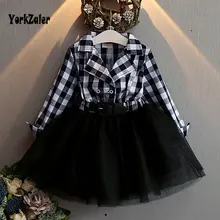 Nouveau Arrivel Printemps Enfants Robes Pour Les Filles Dentelle Maille Tutu Robe pour Filles Robes Pour la Partie Et De Mariage Casual Bébé Filles Robe