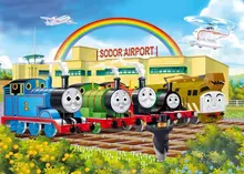 New Anime Thomas and His Friends Wooden Trains Model Christmas font b Toys b font Gifts