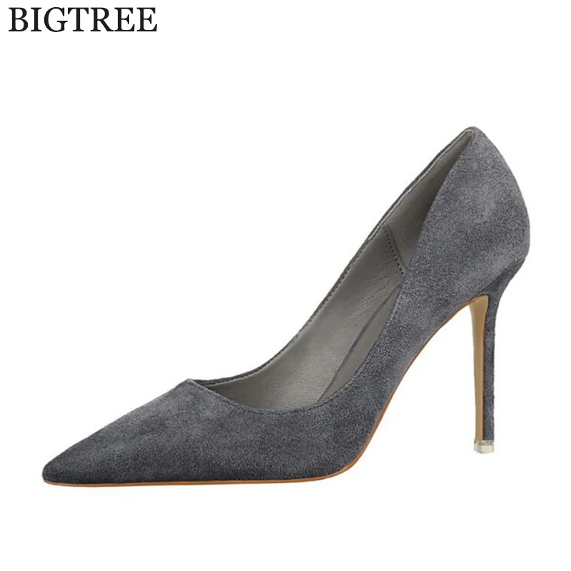 BIGTREE Wedding shoes Women Pumps High Heels Pointed Toe Sexy Women ...