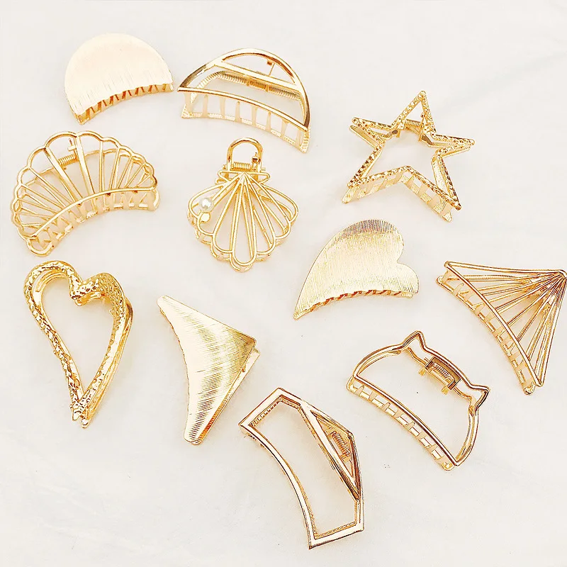 

UNTAMED Hair Styling Hair Claws Alloy Clips Women Clamps Hairpins Ponytail Combs Grab Pins Girls Hair Accessories Headwear
