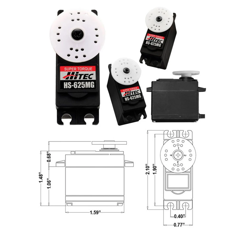 Buy 100 Original NEW Hitec HS 625MG Metal Gear Dual