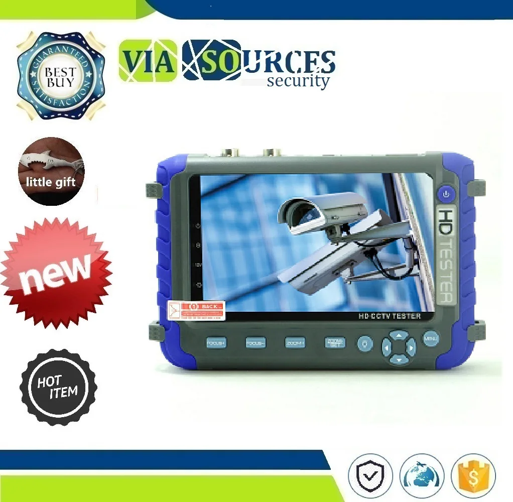 

5 Inch TFT LCD 5MP AHD TVI 4MP CVI CVBS CCTV Camera Tester Monitor support PTZ UTP Professional CCTV testing tool IV8C