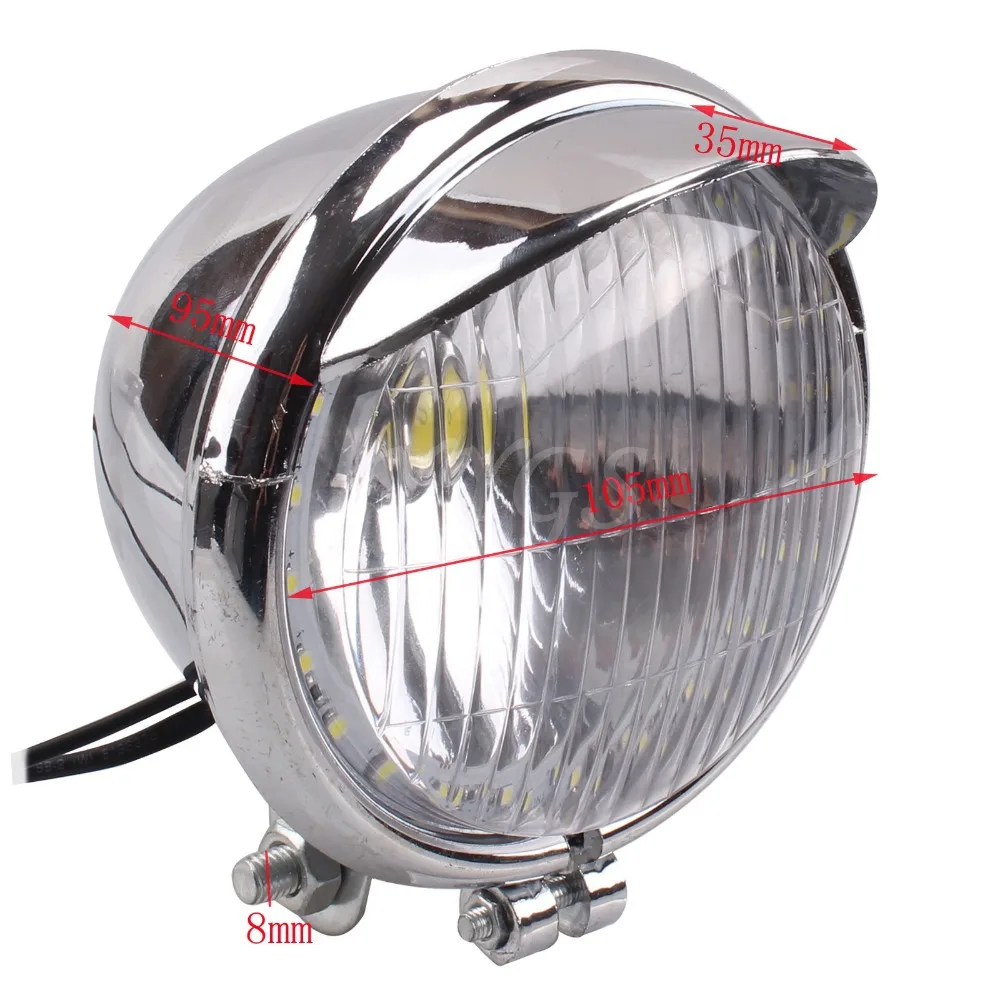 12V Universal Motorcycle 24 LED Angel Eye Light Fog Light 1COB LED Headlight font b Lamp
