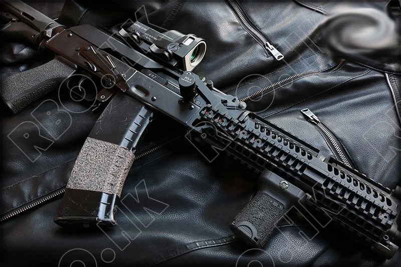 Легкий actical AK 47 picatinny rail handguard четыре стороны алюминий Охота Стрельба B-30 B-31 Верхняя Нижняя часть M2019