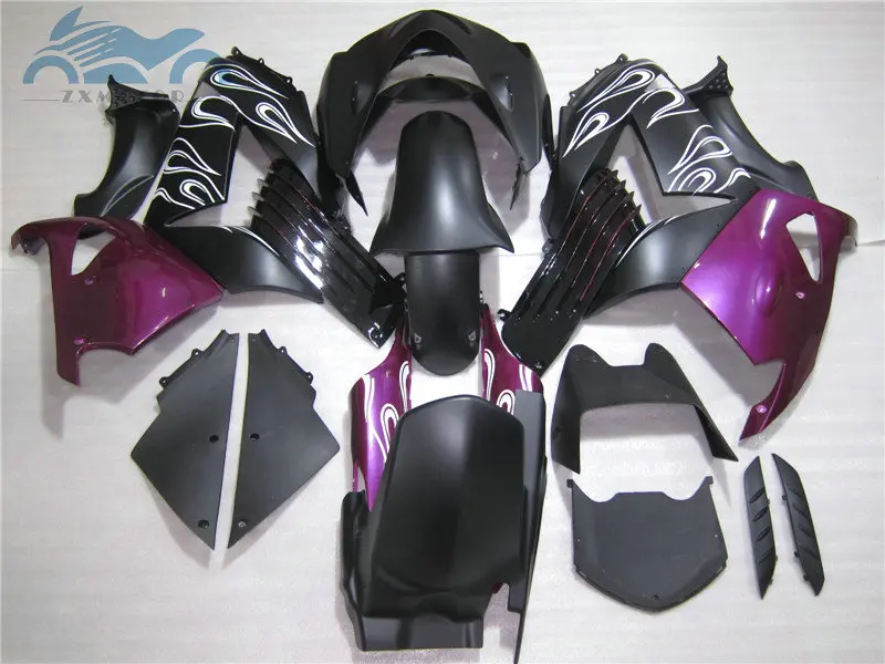 Комплект обтекателей для KAWASAKI Ninja ZX14R 2006 2008 2011 пластиковые спортивные комплекты ZX