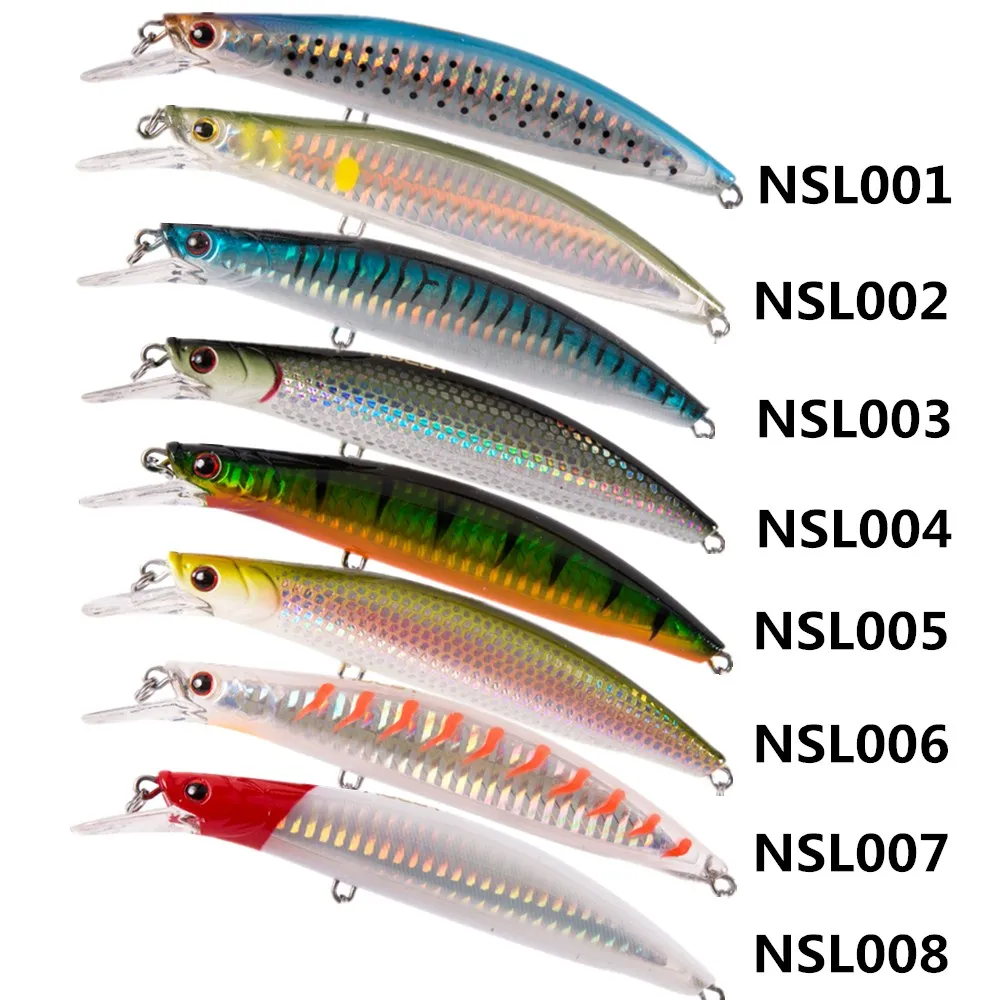 NOEBY Minnow приманки 100 мм/120 мм/135 мм 16g/22g/28 г Floating0 2.5m жесткий пластик наживка Brouch