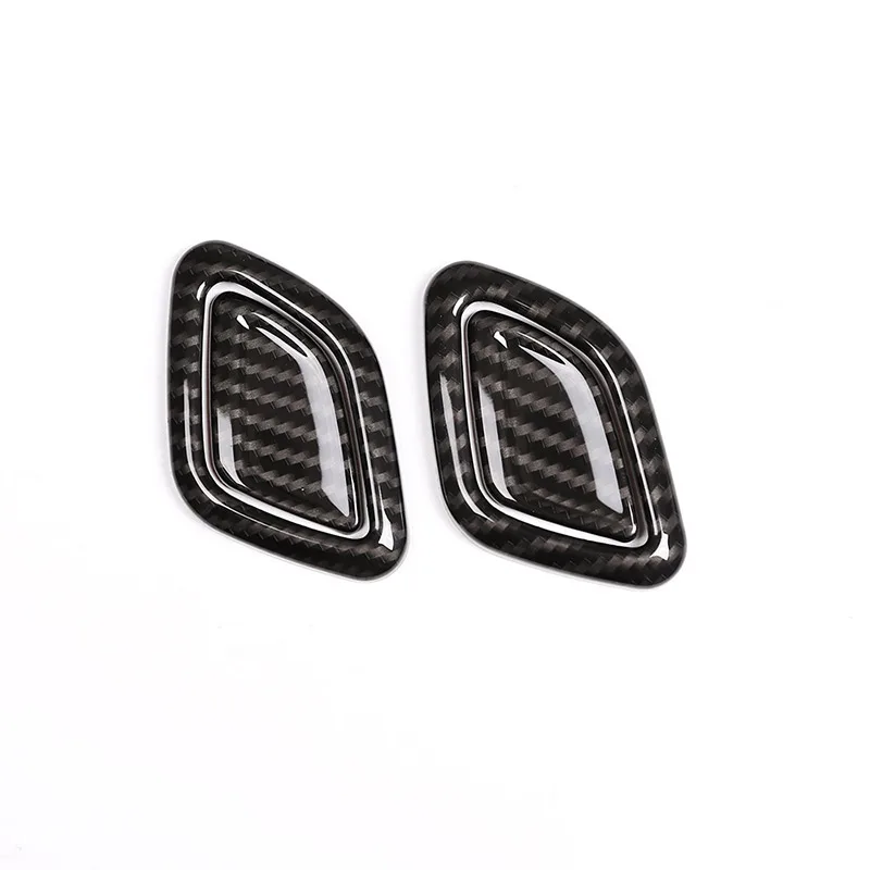 

4Pcs Carbon Fiber Style Car Headrest Button Decorative Cover Trim Car Accessories For BMW X3 X4 G01 G02 2018-2019