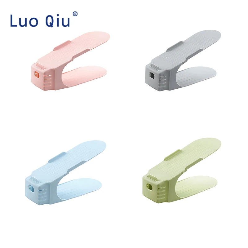 جميع في واحد رف الأحذية الإبداعية مزدوجة-طبقة سميكة الفضاء لإنقاذ الأحذية البلاستيكية تخزين الرف خزانة خذاء