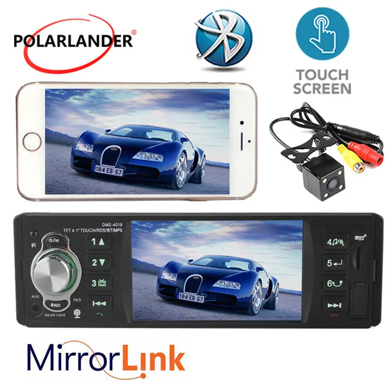  Car Stereo Radio MP3 MP4 Player 4.1 ''schermo di Tocco di HD TFT 12V Car Audio sistema RDS/FM /USB/