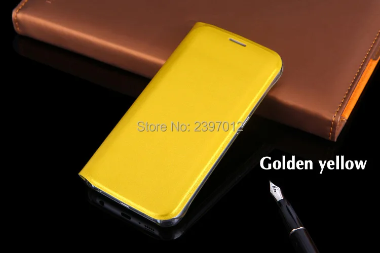 SZAICHGSI 200 шт/партия откидная крышка PU кожаный чехол для Samsung Galaxy S6 тонкий кошелек карта мобильный телефон чехол