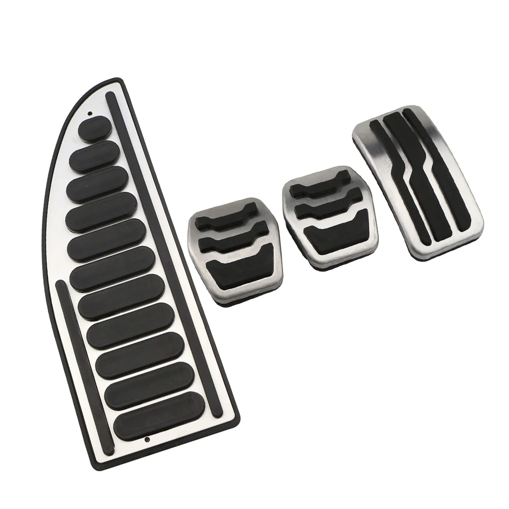 

JameoAuto Car Accelerator Pedals Brake Pedal Set Covers Clutch Rest Foot Pedals Cover for Ford Focus 2 3 4 MK2 MK3 MK4 2005-2017