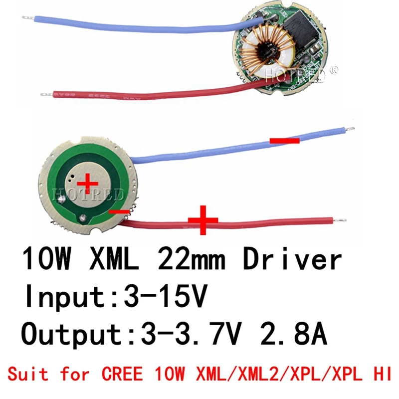 1 Cai 5 Chế độ 1 Chế độ đầu Vao 3 V 15 V Dc 22mm Led Driver Cho Cree 10 W T6 Xml T6 U2 Xm L2 U2 đen Led Hoặc 12 V O