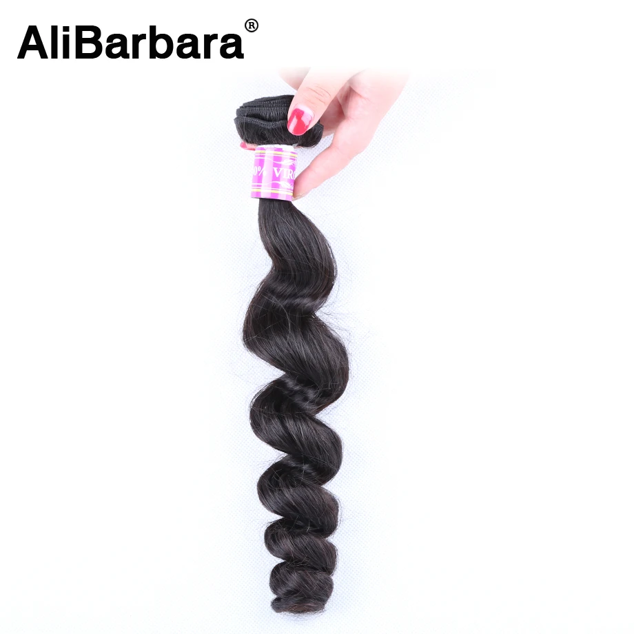 

Hot Sale 8A Malaysian Virgin Hair loose Wave 1pc Alibarbara Hair Products Cheap Human Hair Bundles Malaysian loose Wave