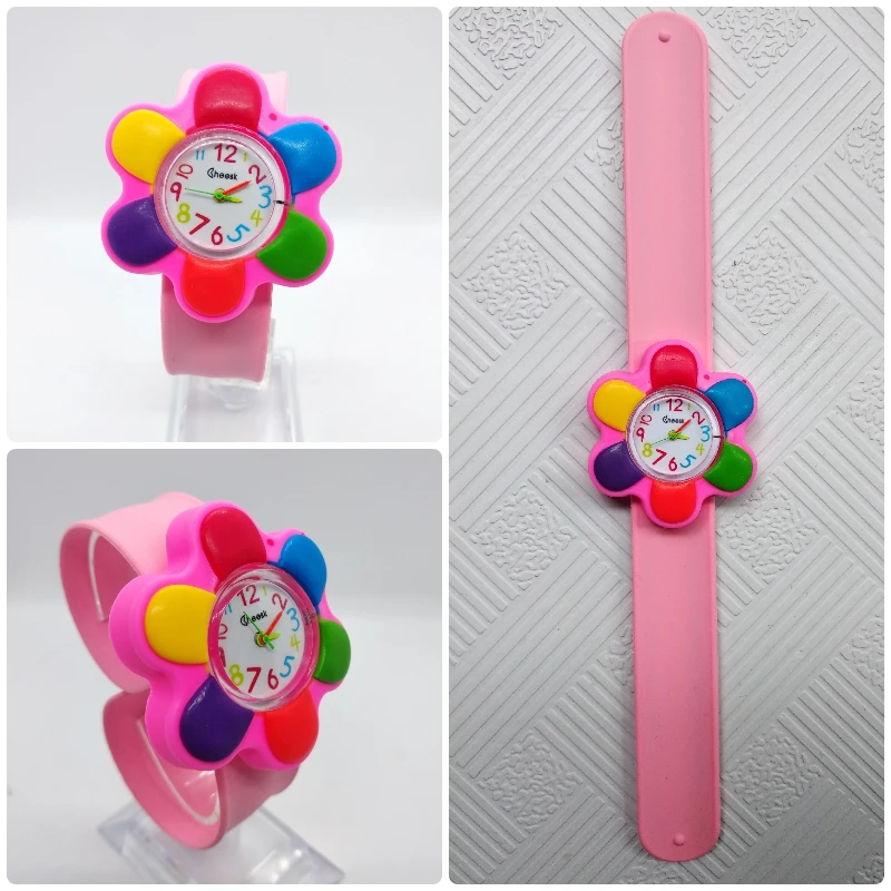 2019 New listing Children's watch Fashion Unique Big Flower Style Watch Children Silicone Kids Watches Girls Baby Clock hot Sale