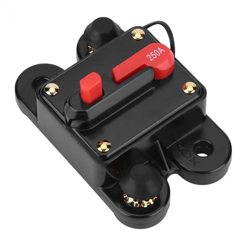 Disyuntor 300A 1pc DC12V Disyuntor para coche Marine Boat Bike Stereo Audio Reset Fuse 80-300A