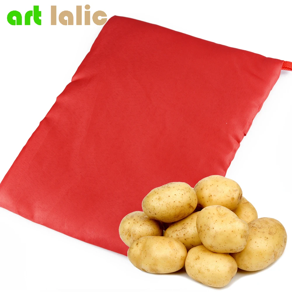 1 шт. новый красный моющиеся мешок для запекания запеченные картофель печь Пособия по кулинарии картофеля Быстрый Fast (повара 4 картофель