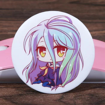 

FFFPIN 5.8cm Big Japan Anime Cloth Brooch Beautiful Cartoon Coin Icon Badge Breastpin Ornament Pins No Game No Life Home Decor