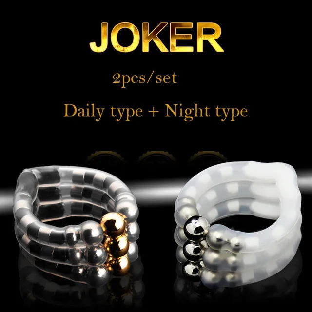 Buy Joker 2 Pcsset Magnetic Therapy Foreskin Ring 
