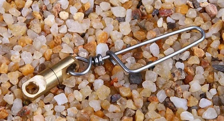 fishing snap swivels stainless steel&brass rolling barrel swivel Fishers zone carp swivel  fishing Accessories New0029