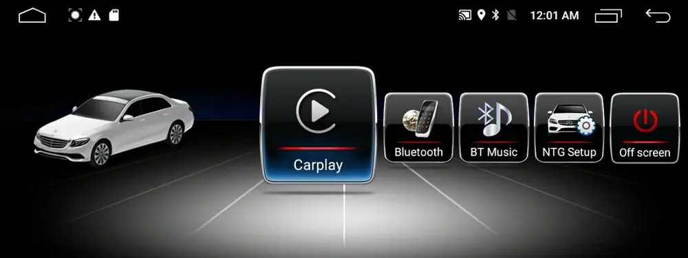 Top Android 8.1 Car Radio Bluetooth GPS Navigation Head Unit for Mercedes Benz 2008-2010 C Class 180 200 220 250 CDI 63 300 320 350 19