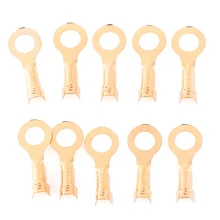 Haut-parleur de voiture pression froide | 100 pièces 4.2mm or laiton rond épissure de voiture, Terminal masculin, Cosse de placage en étain, perceuse électrique