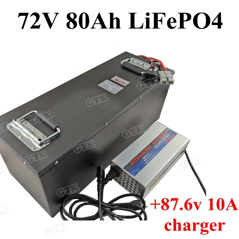 Подгонянный LiFePO4 72v 80ah литиевый аккумулятор с BMS для ev автомобиля электрический