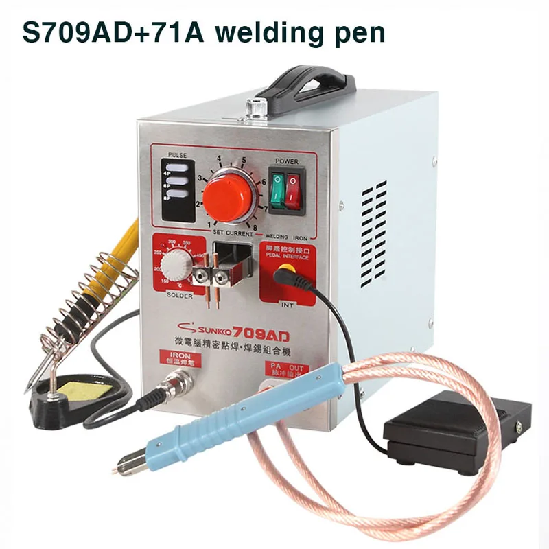 With 71A welding pen 709AD Spot welder High power battery digital