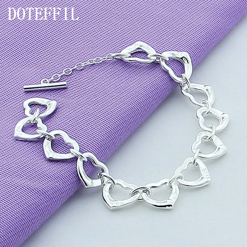 DOTEFFIL 925 Стерлинговое Серебро полная яркость для женщин очаровательные Свадебные