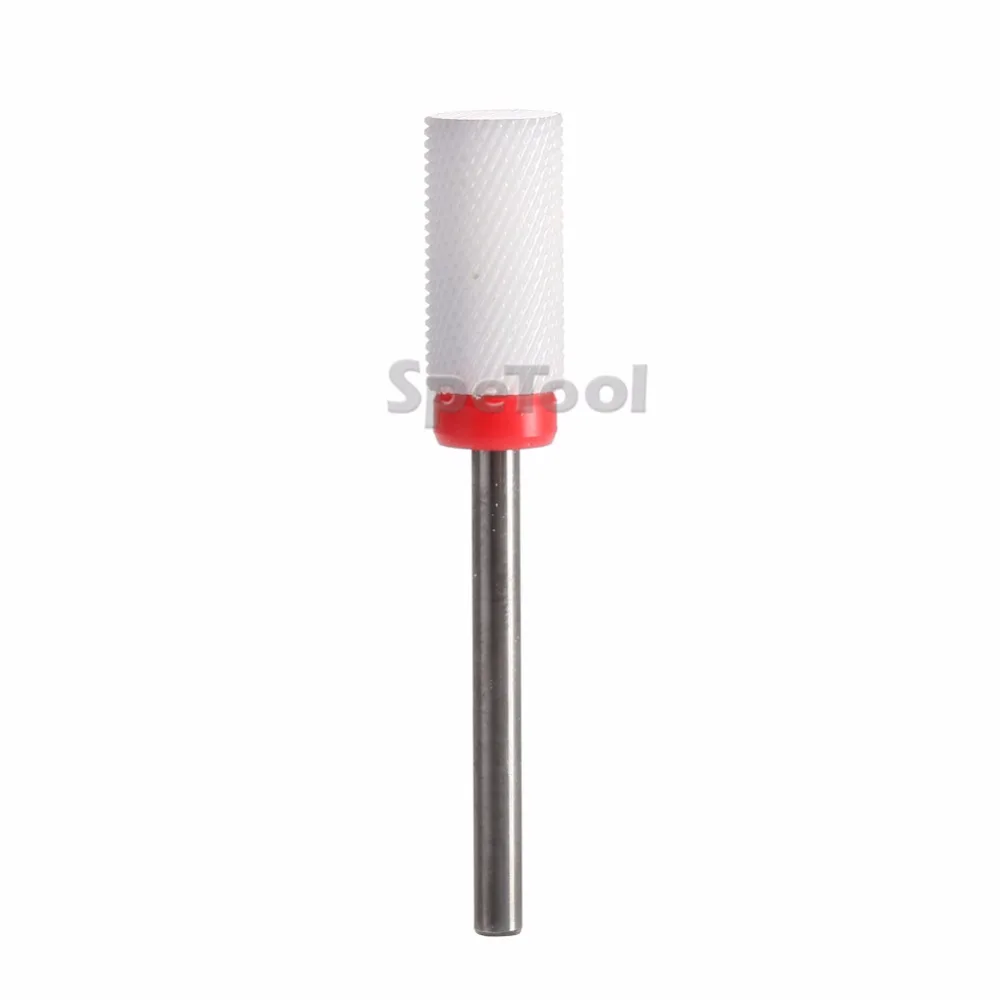 SpeTool белый керамический сверло для ногтей аксессуар для профессионального аппаратного маникюра машина форма ствола мелкозернистый инструмент для маникюрного салона