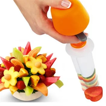 

WIILII Creative DIY Plastic Presser Fruit Cutter Slicer Veggie Food Decorator Kitchen Gadgets Vegetables Tools Accessories