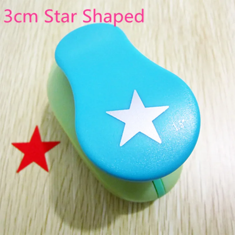 Free Shipping 3cm Star shaped EVA foam hole punches paper puncher for