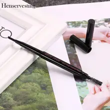 Для бровей Водонепроницаемый автоматическая двусторонняя карандаш с Кисть косметическая Инструмент